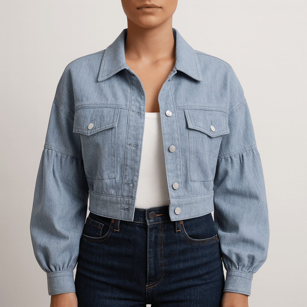 Drune | Damen Blouson Jacke Breite Ärmel Design