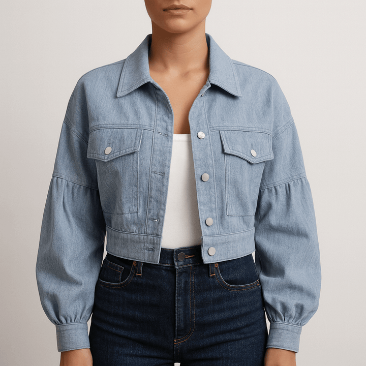 Drune | Damen Blouson Jacke Breite Ärmel Design