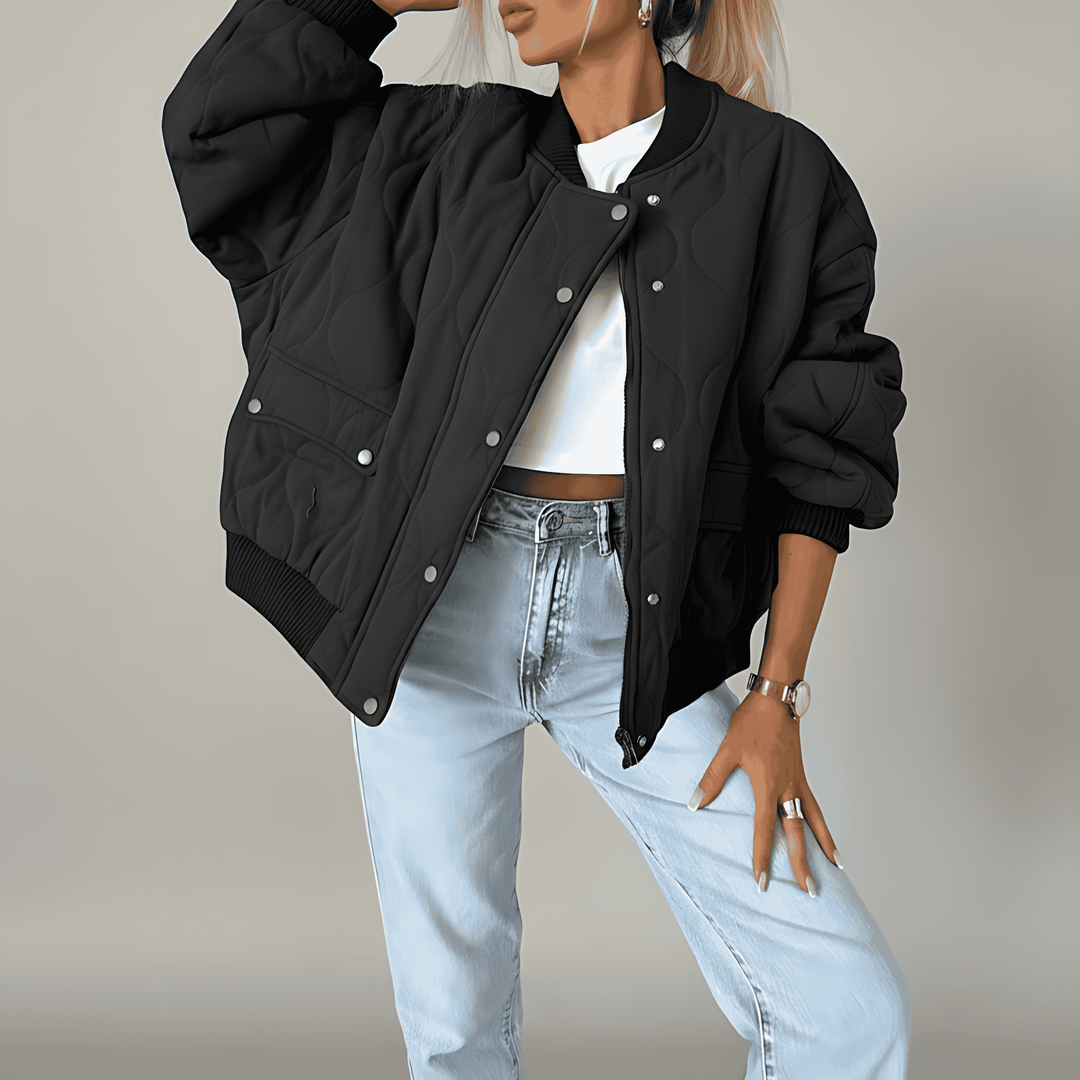 Drune | Damen Casual Comfort Gequiltete Jacke Vielseitiger Stil