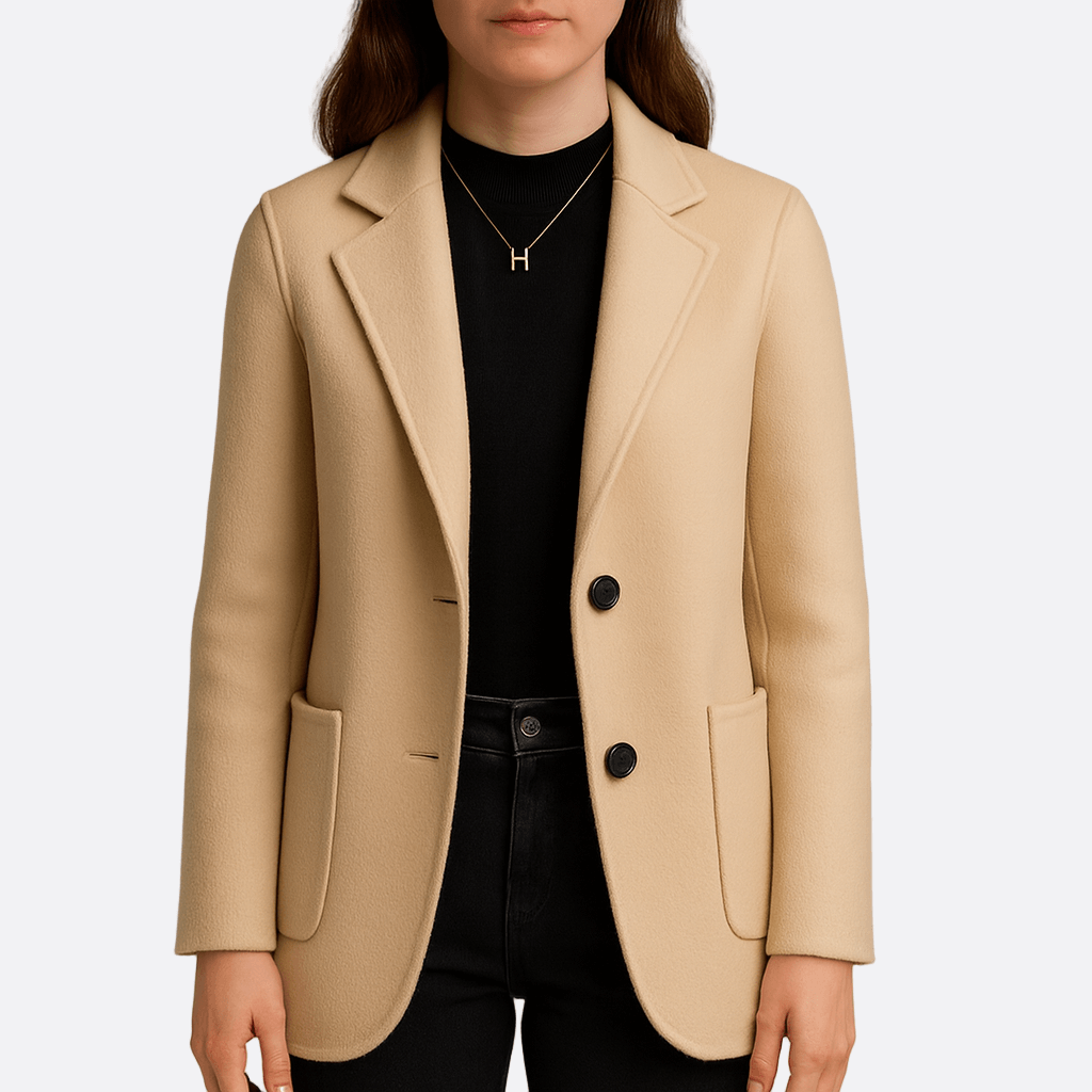 Drune | Damen Klassischer Blazer Jacke Enganliegende Passform