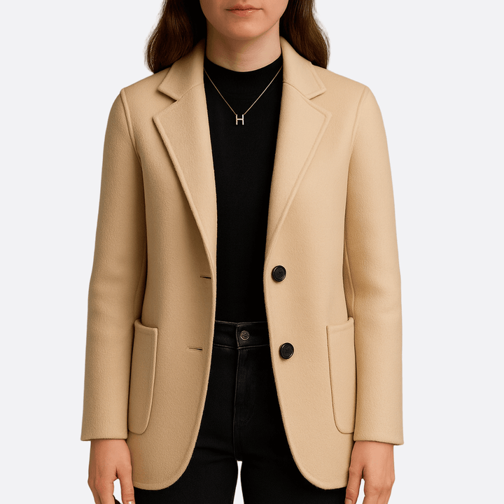 Drune | Damen Klassischer Blazer Jacke Enganliegende Passform