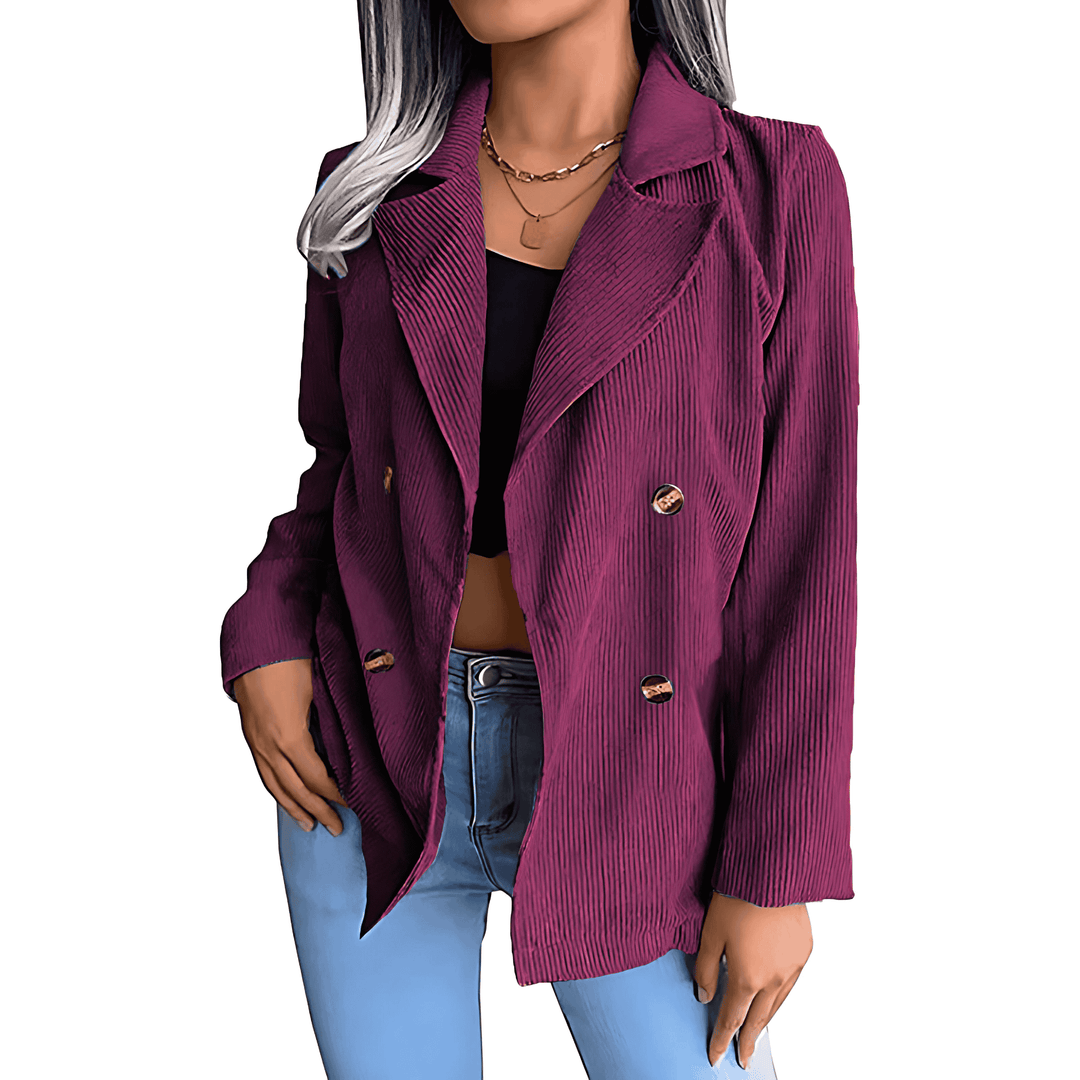 Drune | Damen Baumwolljacke Doppelknopfverschluss