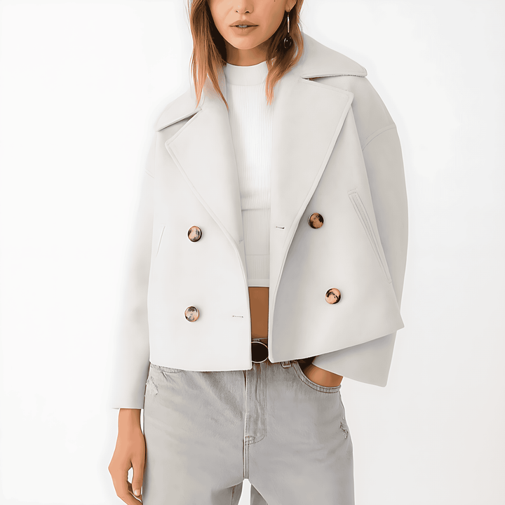 Drune | Damen Kurz Gepolsterte Jacke Mit Breitem Revers