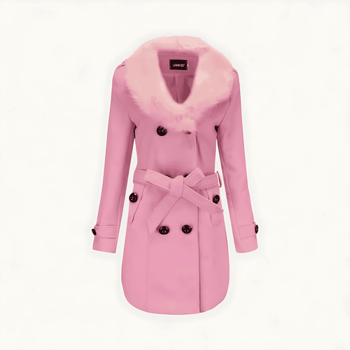Drune | Damen Wendewickeltrenchcoat mit Kunstfell