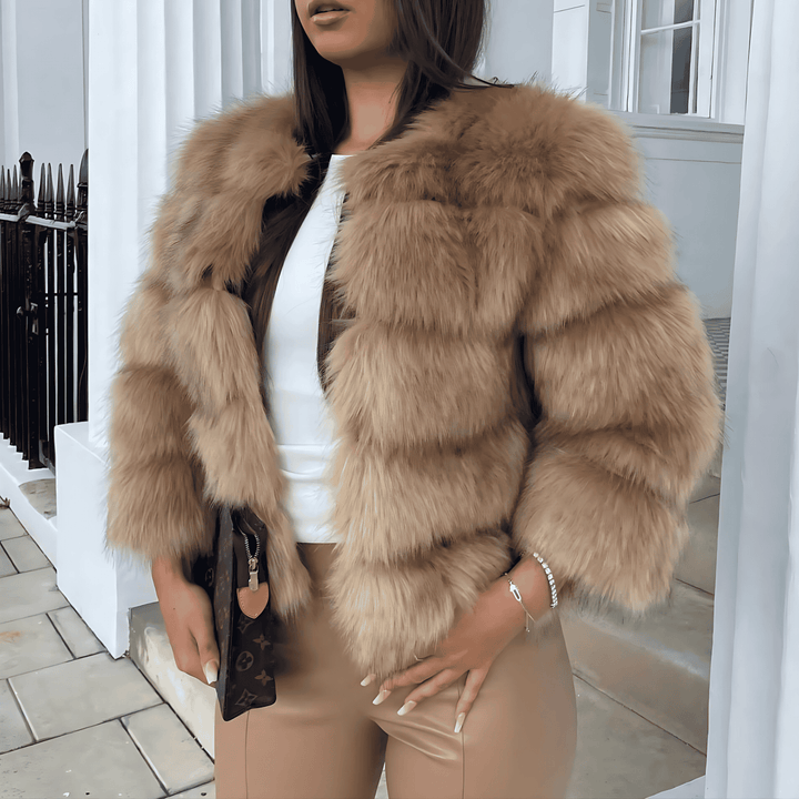 Drune | Damen Elegante Neppels Jacke Bequeme Passform