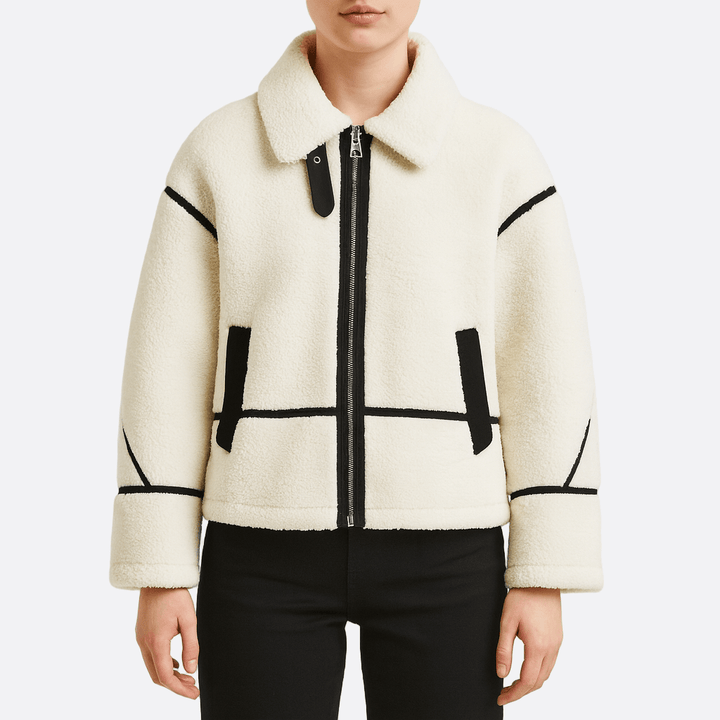 Drune | Damen Fleece Jacke Cozy Teddy Borg Stil