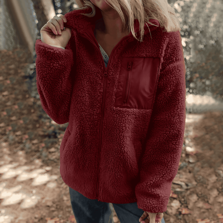 Drune | Frauen Fleece Jack Hochkragen Stil