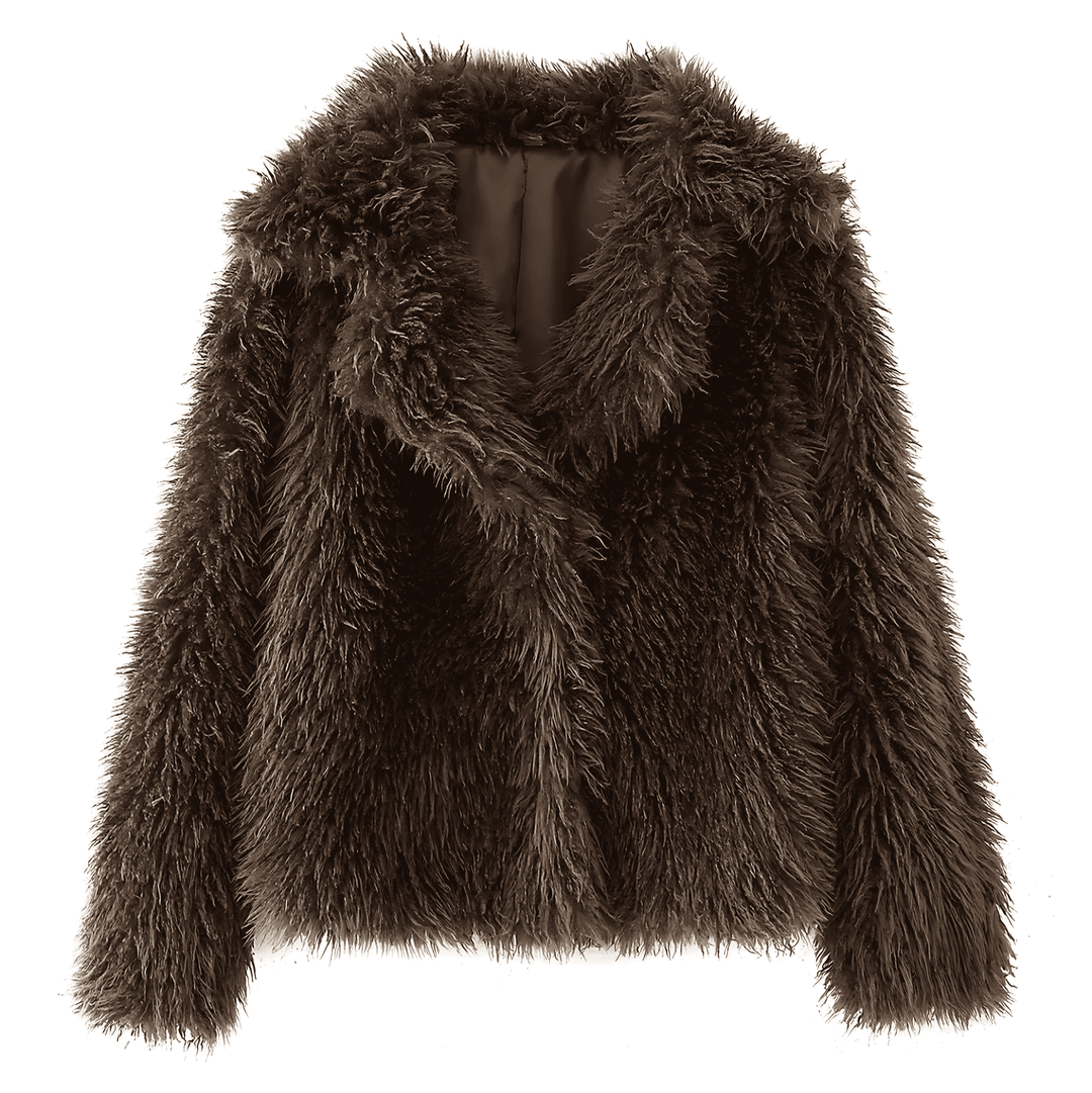 Drune | Damen Fleece Jacke mit Weicher Fütterung & Kragen