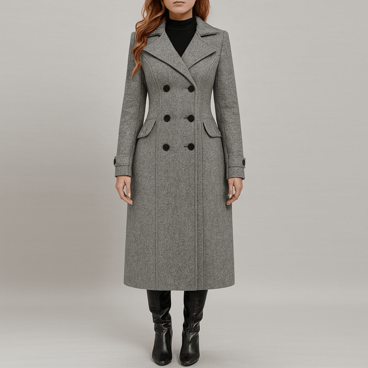 Drune | Damen Lange Winterjacke Doppelgewickelt