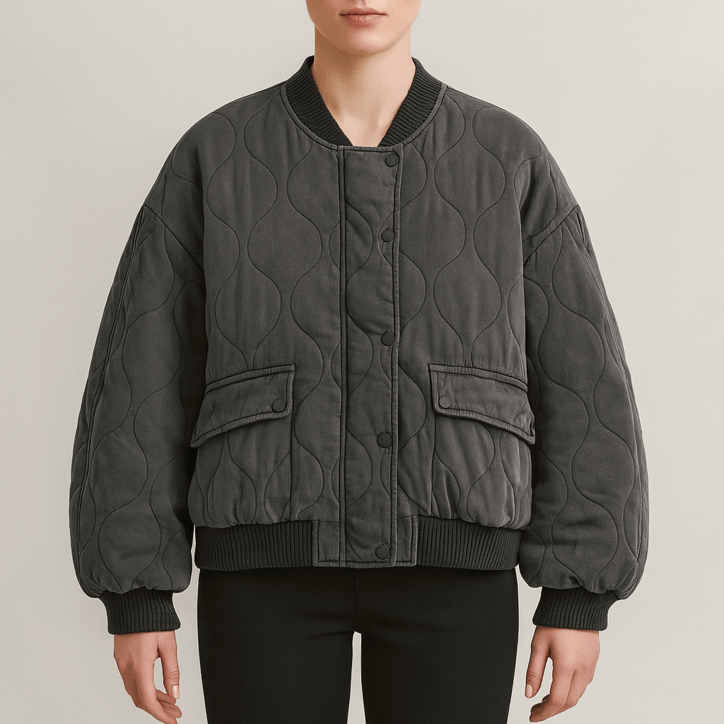 Drune | Damen Lockere Passform Winterjacke Gequiltetes Design