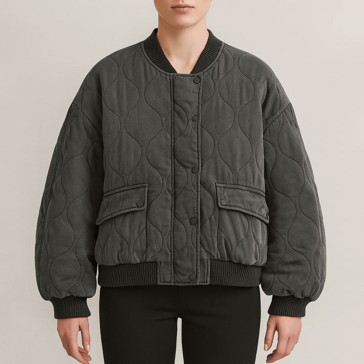 Drune | Damen Lockere Passform Winterjacke Gequiltetes Design