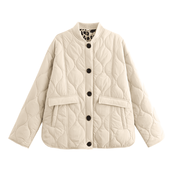 Drune | Damen Oversized Casual Jacke Gequiltetes Design