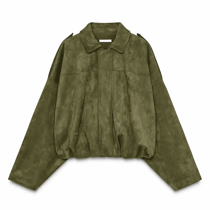 Drune | Damen Oversized Wildleder Lederjacke