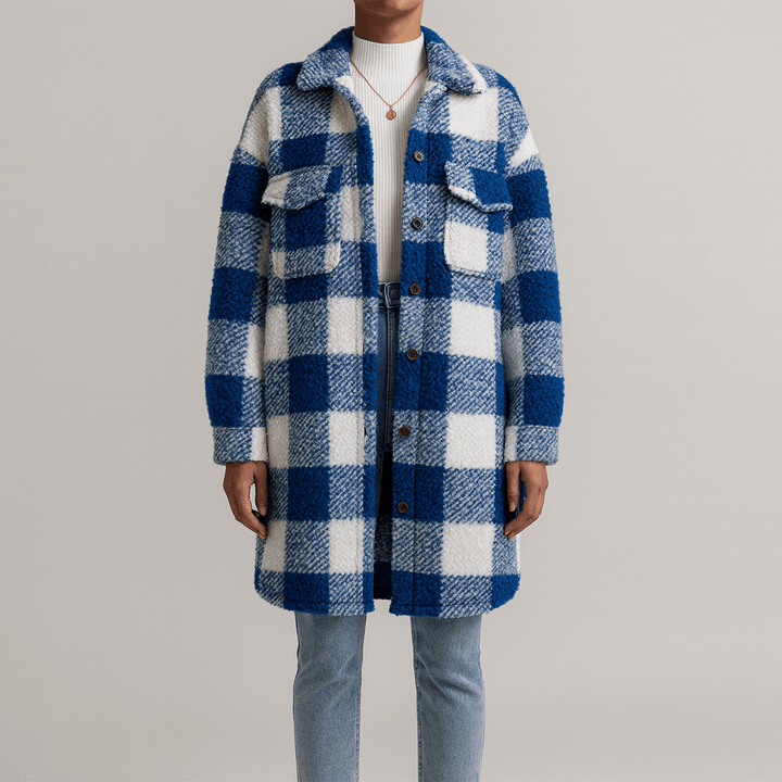 Drune | Damen Oversized Teddy Jacke Gemütlicher Stil