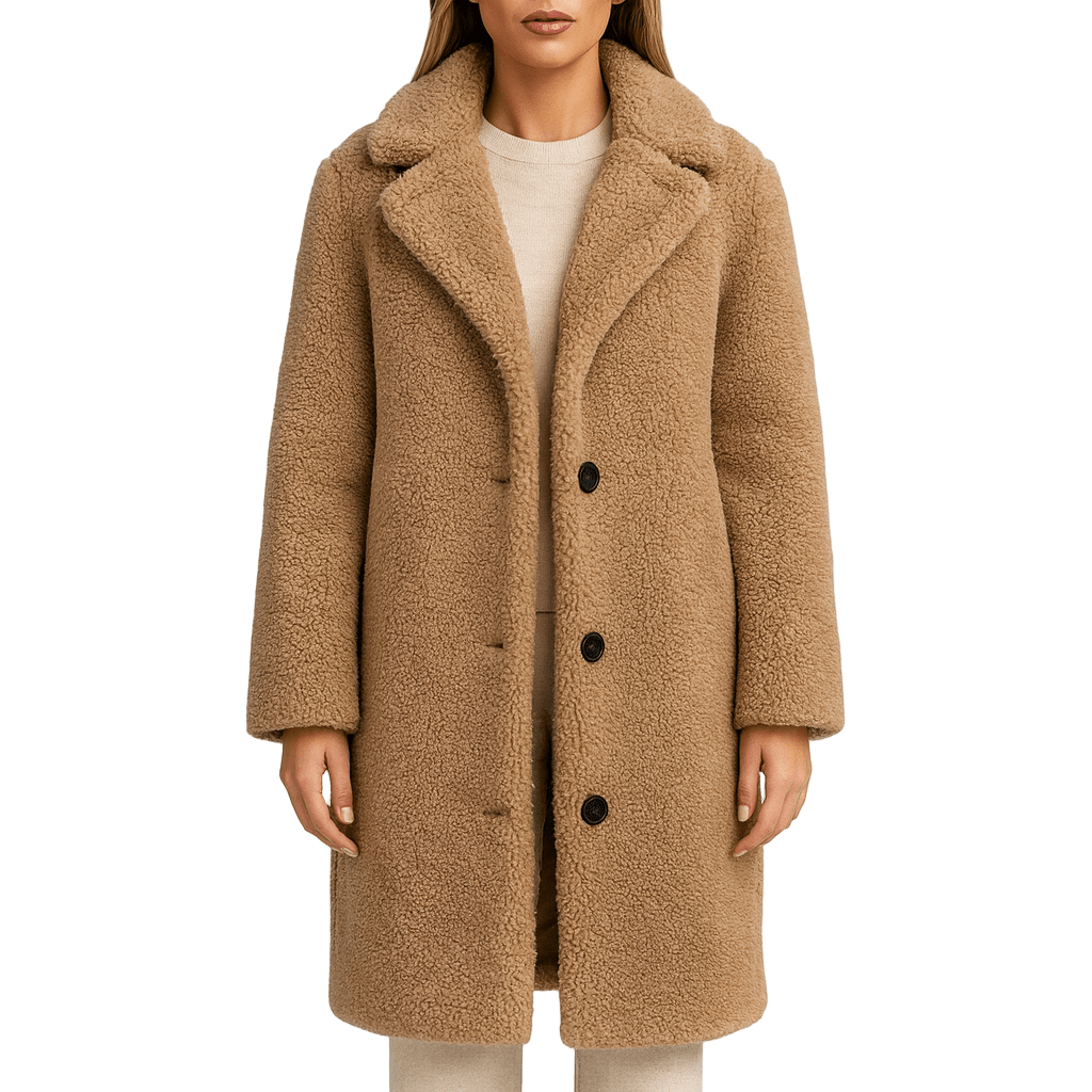 Drune | Damen Oversized Teddy Jacke Nep Shearling