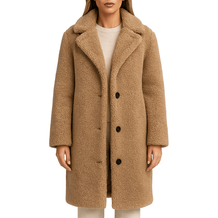 Drune | Damen Oversized Teddy Jacke Nep Shearling