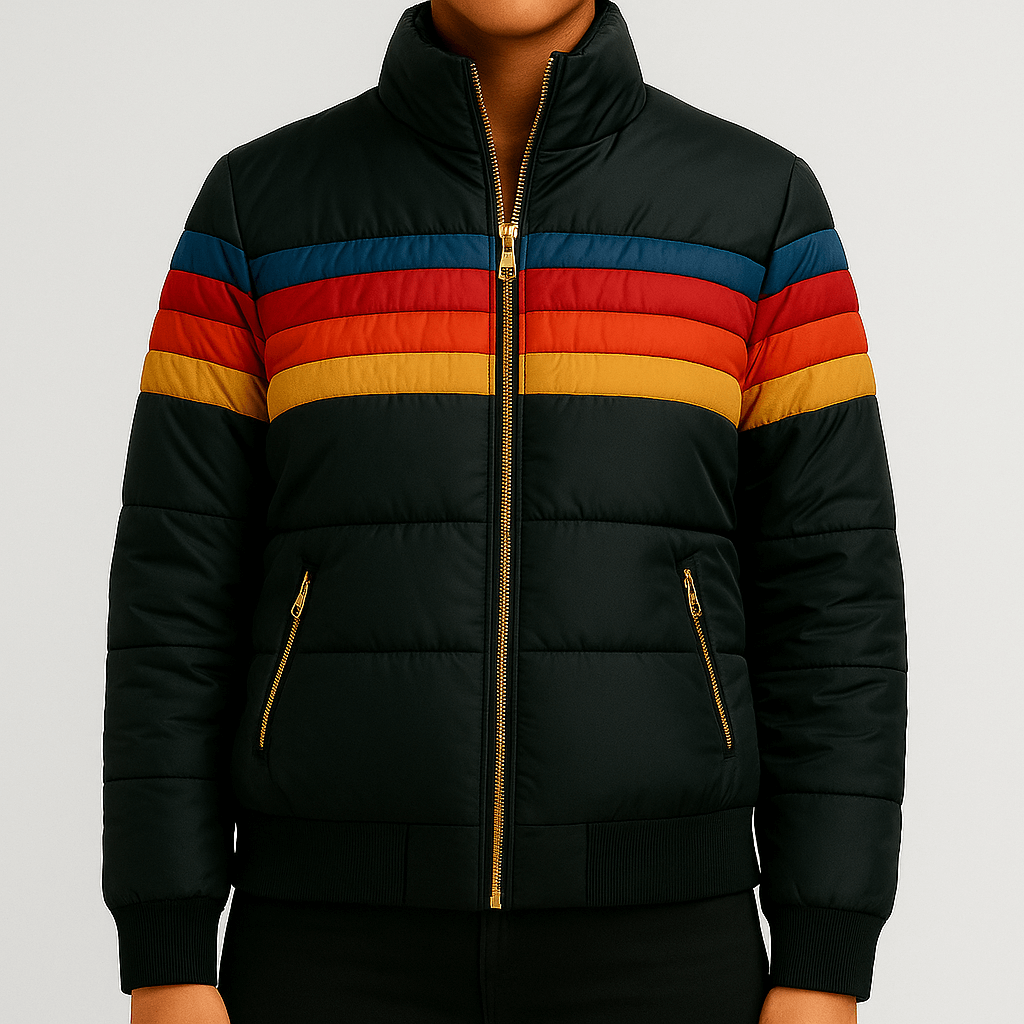 Drune | Damen Pufferjacke Kapfärbblock