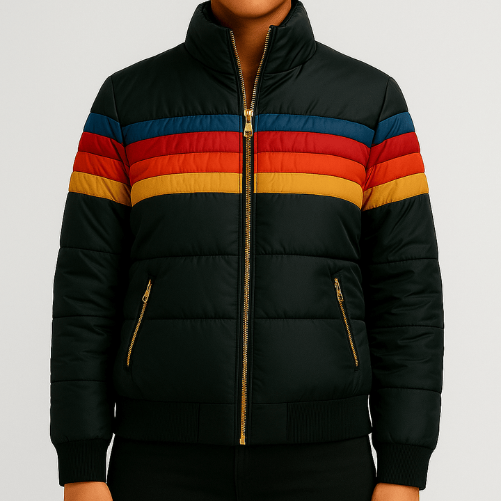Drune | Damen Pufferjacke Kapfärbblock