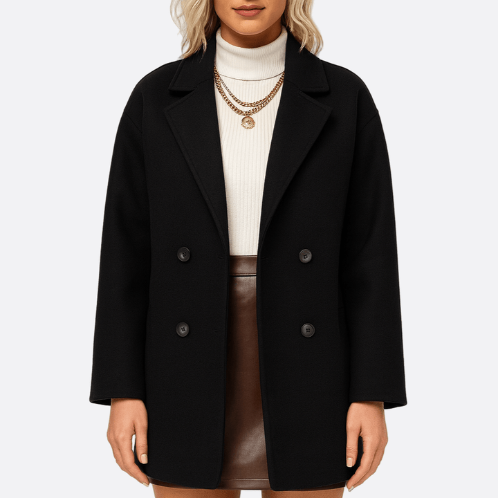 Drune | Damen Relaxed Fit Wollmantel Wendbar