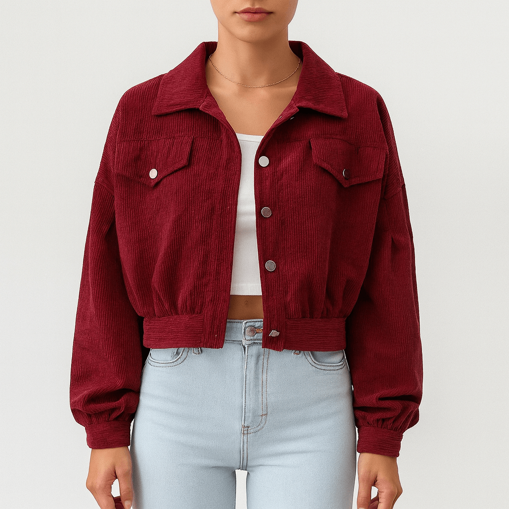 Drune | Damen Kurze Baumwolljacke Stilvoll & Vielseitig
