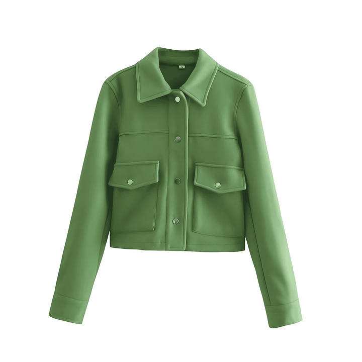 Drune | Damen Kurze Jacke Weicher Stoff