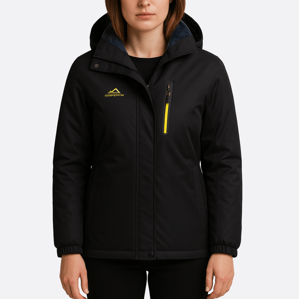 Drune | Damen Schneeski-Jacke mit Hoodie-Stil