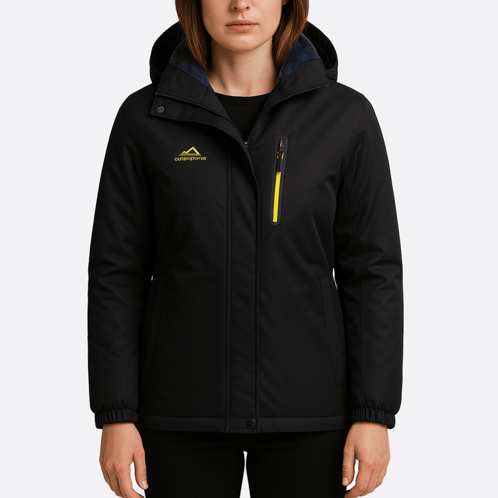 Drune | Damen Schneeski-Jacke mit Hoodie-Stil