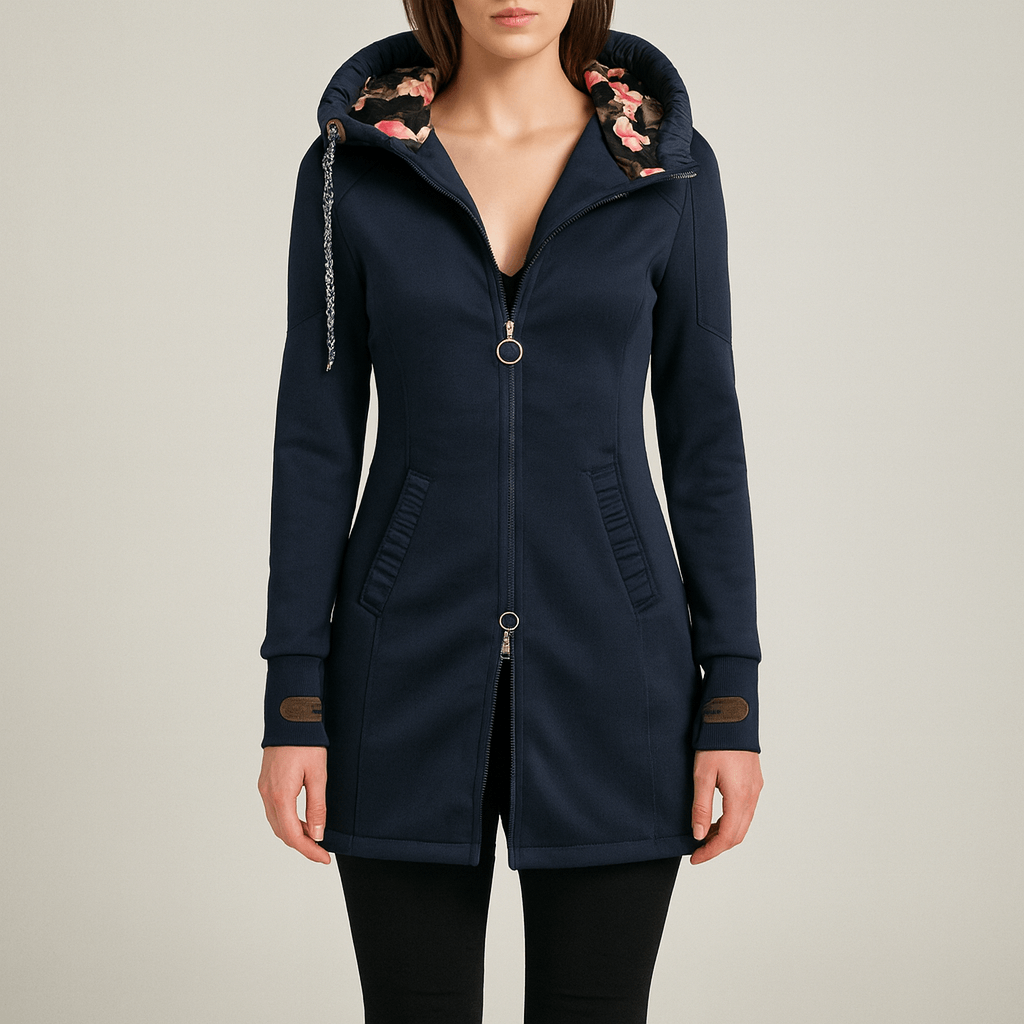 Drune | Frauen Stilvolle Winterjacke Mit Kapuze