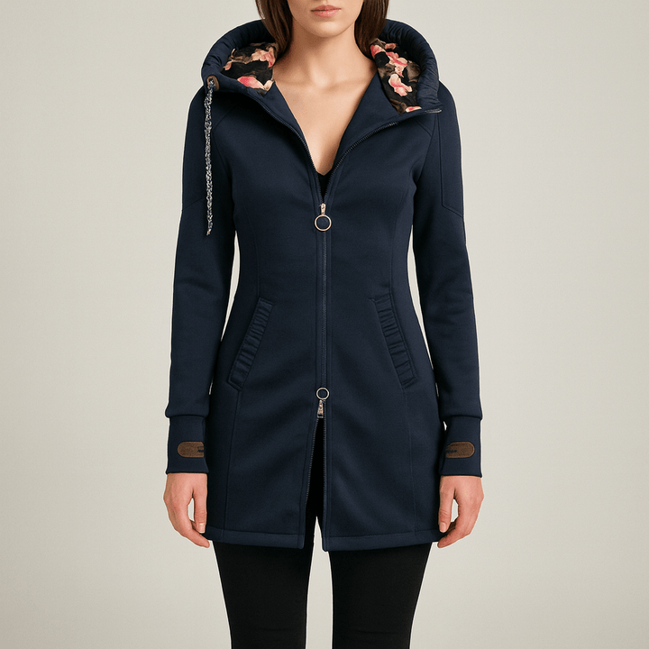 Drune | Frauen Stilvolle Winterjacke Mit Kapuze