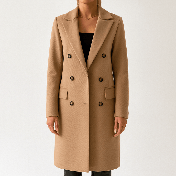Drune | Damen Tailored Fit Longline Jacke Wollmix