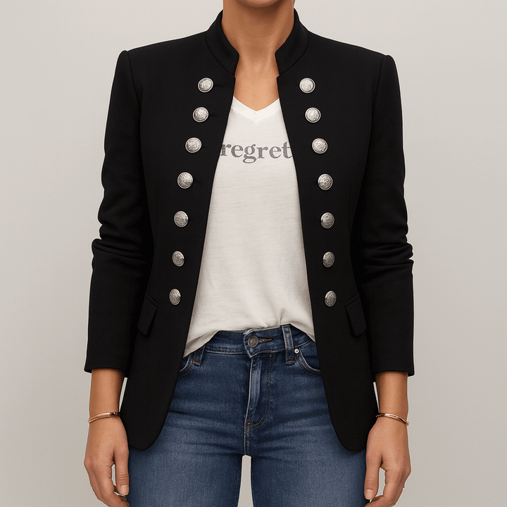 Drune | Damen Taillierter Slim Fit Mantel Doppelpack