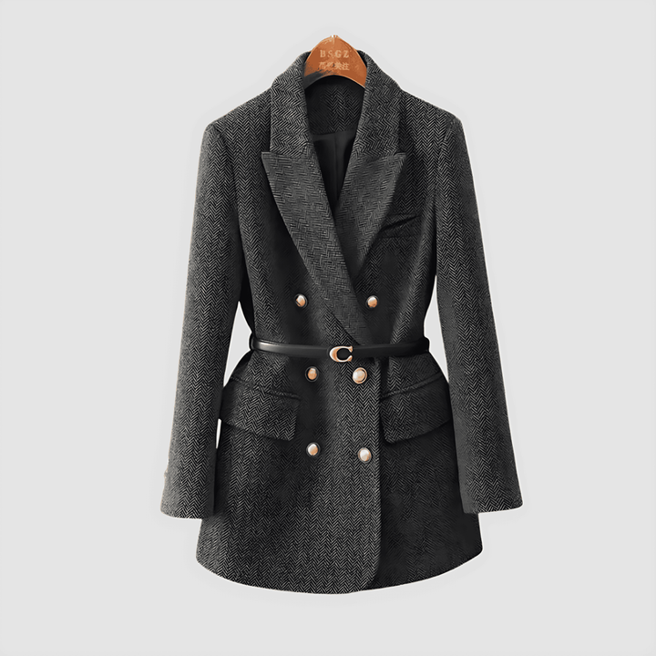 Drune | Damen Tweed Blazer Jack Wendbar & Mit Gürtel