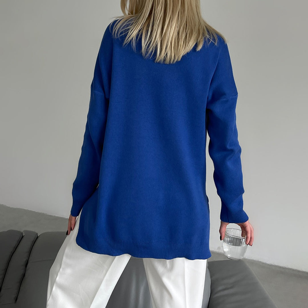 Drune | Modischer Pullover mit Seitenschlitzen