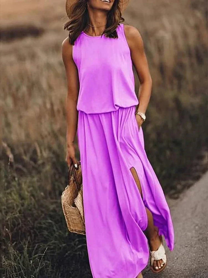 Drune | Entspanntes Weißes Maxikleid