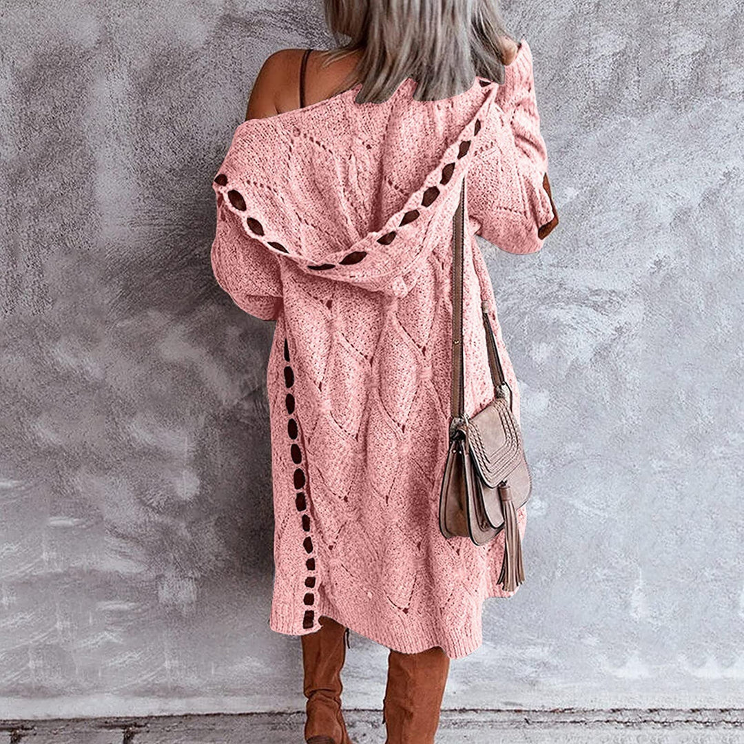 Drune | Stilvoller Damen Cardigan mit Verspielten Details und Langer Passform