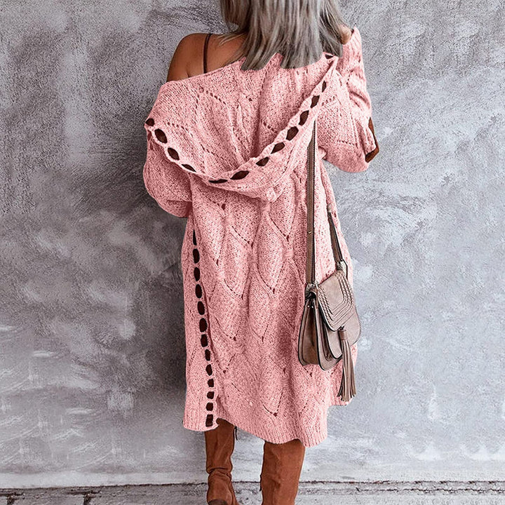 Drune | Stilvoller Damen Cardigan mit Verspielten Details und Langer Passform