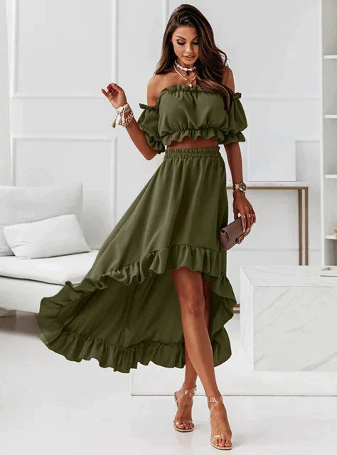 Drune | Sommerkleid Set mit Rüschen