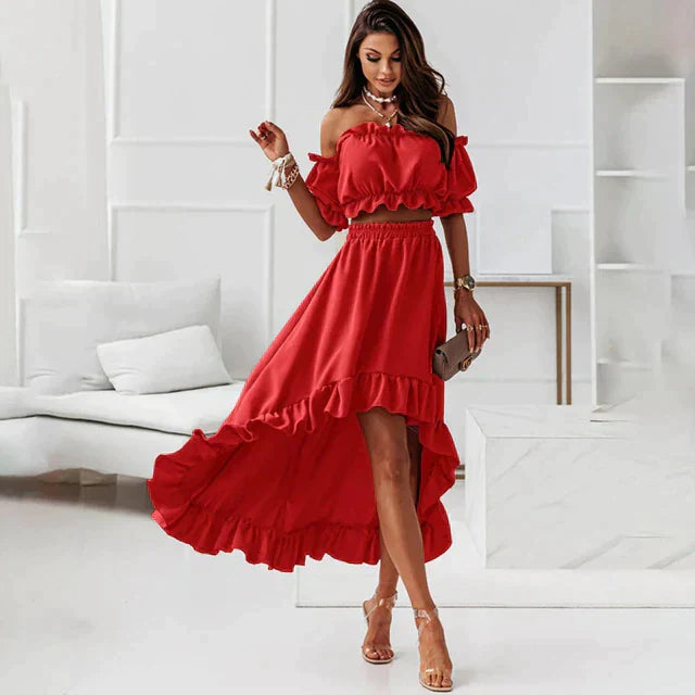 Drune | Sommerkleid Set mit Rüschen