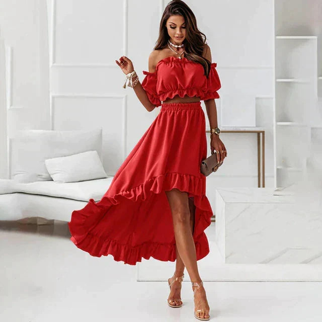 Drune | Sommerkleid Set mit Rüschen