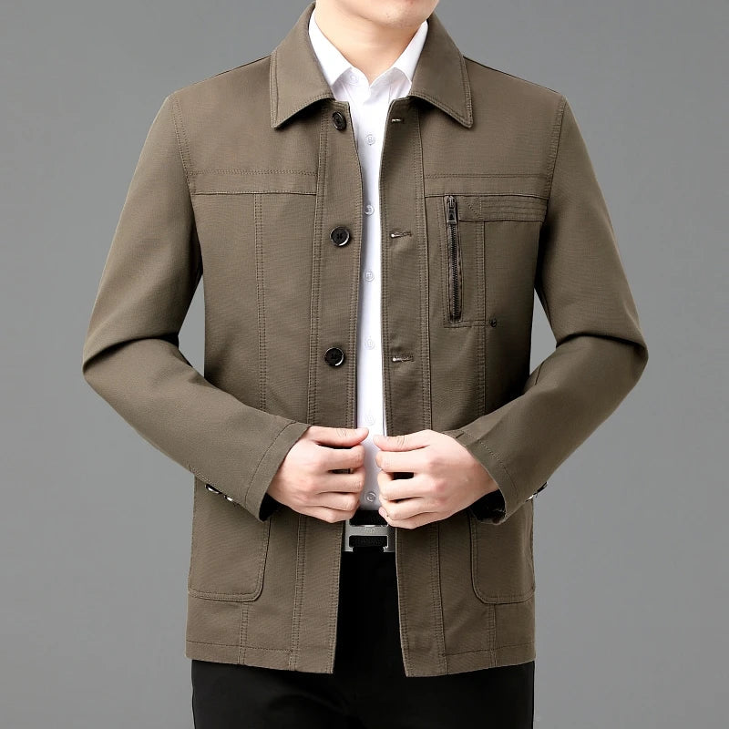 Drune | Baumwolljacke mit bedrucktem Innenfutter - Jens