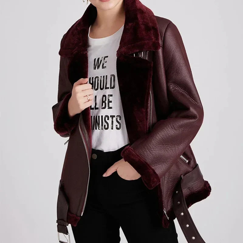 Drune - Dicke Faux-Lederjacke
