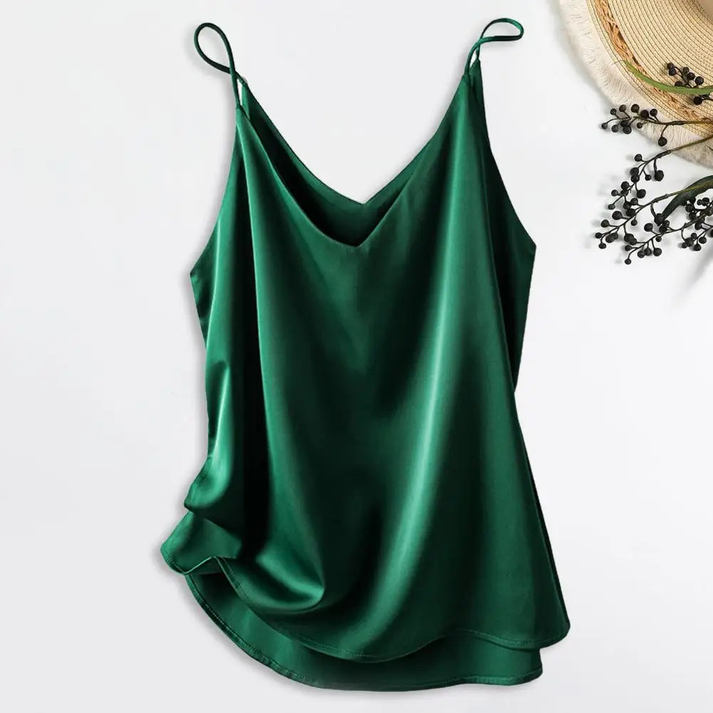 Drune | Satin Unterhemd Mit Spaghettiträgern Für Damen