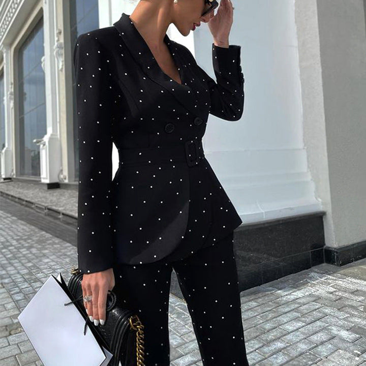 Drune | Blazer mit Punkte-Design in taillierter Form