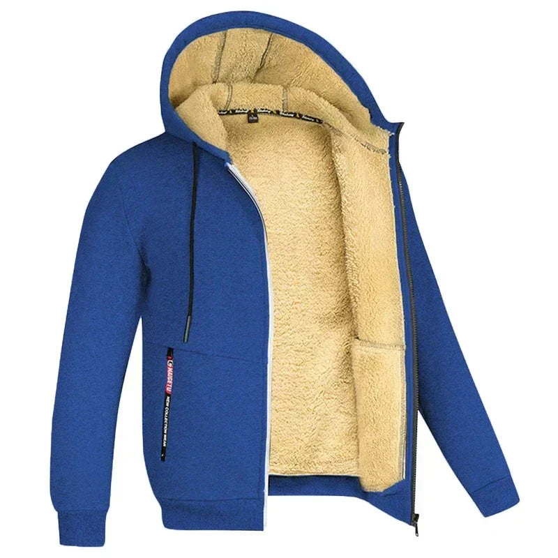 Drune | Warme Winterjacke für Männer mit Kapuze Bequeme Outdoorjacke