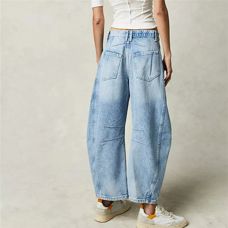 Drune | Hohe Taille Vintage-Jeans für Damen