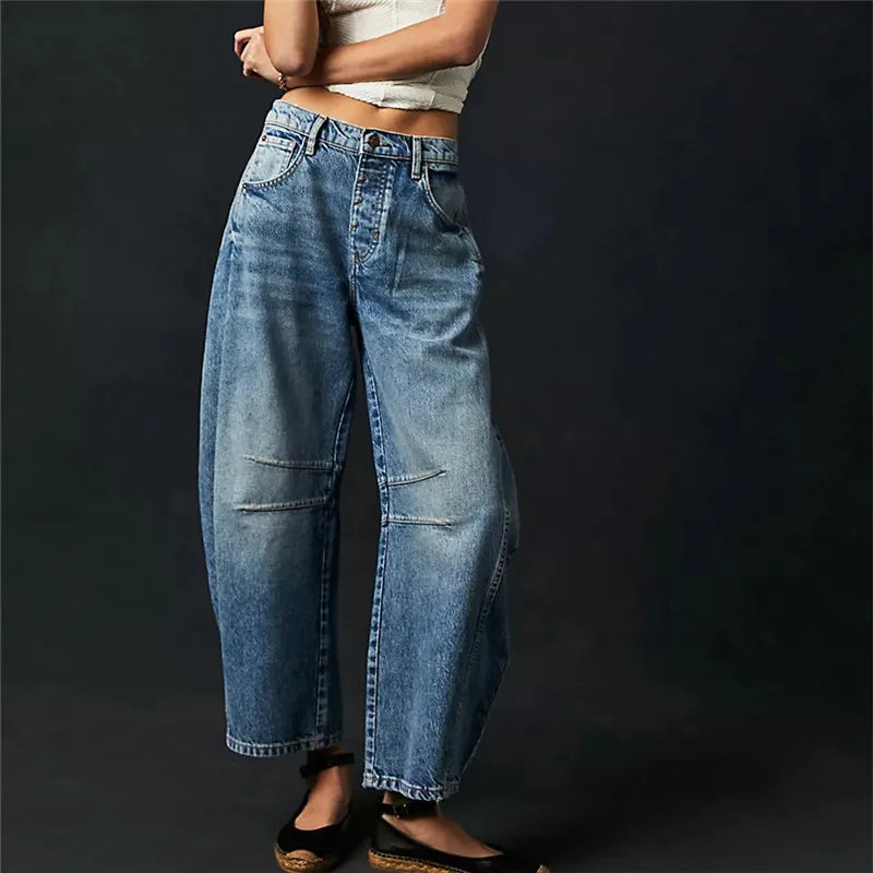 Drune | Hohe Taille Vintage-Jeans für Damen