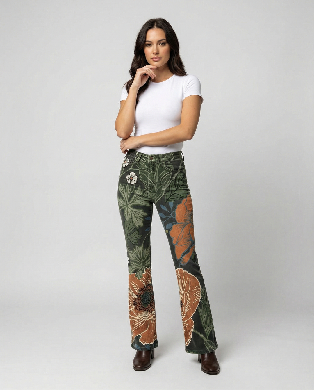 Damen Denim Flared Jeans mit Trendigem Schnitt & Hoher Passform | Drune