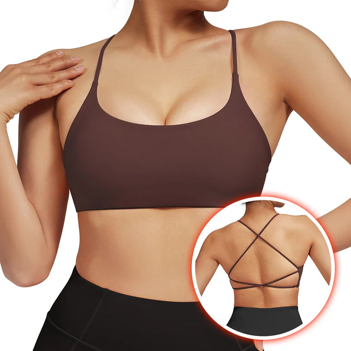 Drune | Rückenfreier Stoßfester Fitness Sport Bh Mit Polstern Für Frauen