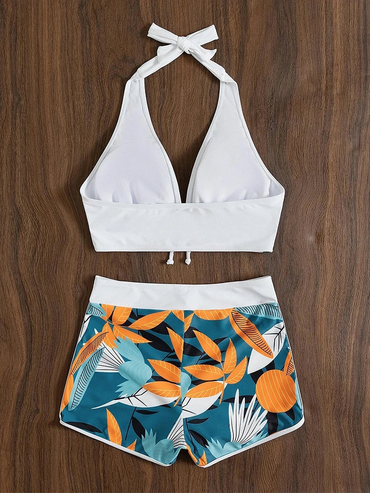 Drune | Bikini-Set mit hoher Taille und Print