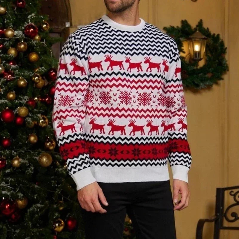 Drune - Hässlicher Weihnachtspulli - Gemütlicher Strickpullover im skandinavischen Stil
